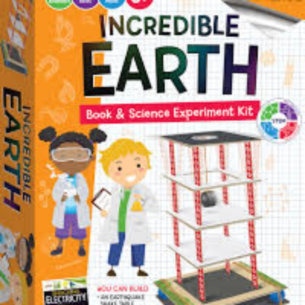 Incredible Earth Book and Science Experiments Kit NIB